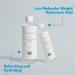 Blanc Doux Oligo Hyaluronic Acid 5000 Toner - Hydrating Face Moisturizer for All Skin Types - 16.9 fl.oz. with Cotton Pads - Vegan & Hypoallergenic - Buy Online on GoSupps.com