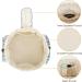 Barrel Drawstring Makeup Bag for Women - Large Cosmetic Toiletry Organizer (Blue Leaf) - Buy Online on GoSupps.com