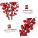 ABOOFAN 12 Pcs Christmas Red Fruit Holly Berry Picks Christmas Tree Stems Red Berry Picks Floral Artificial Plants Realistic Berry Branch Decor Artificial Flower High Simulation Foam - Buy Online on GoSupps.com
