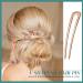 GAVIK 6 Pieces Simple U Shaped Hairpins Hair Stick Fork Sticks Hair Pin Updo Chignon Pins for Women Girls Buns Hair (Gold) - Buy Online on GoSupps.com