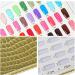 Rfeeuubft 216 Colours Nail Tips Display Book DIY Nail Art Shows Gel Colour Card Chart Painting Display Board Black - Buy Online on GoSupps.com
