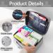 Buy Wugu 2stk Portable Medication Bag - Moisture-Resistant Travel Pharmacy Bag with 2 Tablet Boxes for School Camping & Hiking - Gray - Buy Online on GoSupps.com