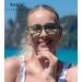 Eyekepper Rhinestone Reading Glasses for Women - Oversize Green Half-Moon Readers +2.75 Diopters - Buy Online on GoSupps.com