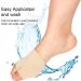 Medium-Footed Cushion - Gel Pad Half Socks for Midfoot & Forefoot Pain Relief (Beige 2 Pieces) - Buy Online on GoSupps.com