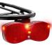 Montop LED bicycle rear light luggage rack rear light with reflector |StVZO approved bicycle battery rear light |Bicycle light at the back |Battery operation Bicycle lighting 1.