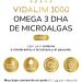 VIDALIM 1000mg Omega 3 DHA Microalgae per capsule (30 beads). Maximum purity - Buy Online on GoSupps.com