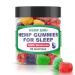 Hemp Emu Hemp Gummies for Sleep - Fall Asleep Faster Stay Asleep Longer - 10mg Melatonin + Premium Hemp Extract 2 Gummies Per Serving - 60 Count Fruit Flavored Gummies