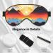 Bright Sunrise Eye Mask - Soft Elastic & Adjustable Sleep Mask for Men & Women | Nighttime Comfort in Black - Buy Online on GoSupps.com