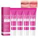 WRANBAO Lip Balm with Pro-Collagen Peptide Tinted Lip Balm Tinted Moisturizing Gel Rich and Nourishing Lipstick Gently Nourishes Suitable for Dry and Flaky Lips (4pcs)