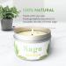 Chandelita Fragrance Candle - Sage & Soy Wax for Energy Relaxation Meditation & Chakra Healing | International Shipping - Buy Online on GoSupps.com