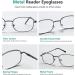 Shop Eyekepper Metal Frame Reading Glasses - 4 Pack Multi-Colored +4.00 with Spring Hinge - Stylish & Comfortable - Buy Online on GoSupps.com
