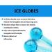 Quartz Glass Ice Roller 2Pcs Set for Hot Cold Therapy Skin Care - Reusable Ice Globes for Neck and Facial Massager - Reduces Redness and Inflammation - Promotes Blood Circulation - Blue - Buy Online on GoSupps.com