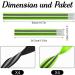 Partideal 8-Piece Reflective Ligaments Stripes Pants Clip - Elastic Reflector Straps for Cycling & Jogging - Green & Black - Buy Online on GoSupps.com