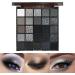 Smoky Eyeshadow Palette 25 Matte and Shiny Shades Brave Eyes Makeup Versatile Mixable Pigment Palette Cool Clay Black Gray Shadow Kit for Women and Teens Gothic Party or - Buy Online on GoSupps.com
