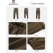 Elegancity Men's Cargo Trousers - Casual Jogger Work Pants with Drawstring Waist and Pockets (38-46) in A-brown - Buy Online on GoSupps.com