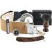 Premium 6pc Straight Razor Shaving Kit | Wooden Cut Throat Razor Badger Brush Leather Strop & More - International Shipping - Buy Online on GoSupps.com