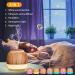 Vonokee Aromatherapy Essential Oil Diffuser White Noise Machine with 10 Soothing Sounds - Wood Grain, 7 LED Color Lights, Night Light Timer - Sleep Sound Machine for Baby & Adult - Buy Online on GoSupps.com