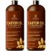 Castor Oil Shampoo & Conditioner Set for Hair Growth | Rosemary & Peppermint | Anti-Hair Loss | Strengthen & Shine | 16 fl oz - Buy Online on GoSupps.com