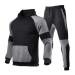 Hanxiulin training suit men jogging suit sports suit jogging pants training suit house suit men joggingsuit from cotton leisure suit training suit house suit sweat jacket dark gray xxl