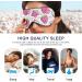 Haskirky Light Blocking Eye Mask - Breathable & Adjustable for Adults - Perfect for Travel, Yoga, Meditation, Office - Pink Heart Cake Design - Buy Online on GoSupps.com