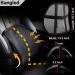 Bangled Lumbar Support - Double Breathable Mesh Car and Office Chair Back Support (Black 2 Pack) - Buy Online on GoSupps.com