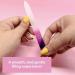 Bona Fide Beauty Czech Glass Nail File Set with Cuticle Trimmer - Violet/Magenta - Buy Online on GoSupps.com