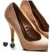 5 Pairs Heart-Shaped High Heel Pads - Replacement Heel Tips & Caps for Shoe Repair - PVC Black Accessories - Buy Online on GoSupps.com