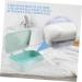 HEASOME Box Soap Holder Shower Soap Case Soap Bar Plastic Storage Containers for Clothes Leak Plastic Serving Trays Lidded Tin Big Shampoo Bar Soap Dish Abs Travel Toiletries Articulated Sky-blue 13.5X9CM - Buy Online on GoSupps.com