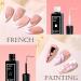 White Gel Nail Polish Liner - 10ml Thin Brush for French Manicure & Nail Art | Soak Off UV/LED, DIY Salon Quality - Buy Online on GoSupps.com