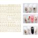 JMEOWIO Letters Nail Art Stickers Decals - 8 Sheets Self Adhesive English Alphabet Design for DIY Nail Decoration | Women Girls - Buy Online on GoSupps.com