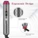 IG INGLAM 8-in-1 Curling Iron Wand Set - Professional Hair Curler with 8 Ceramic Barrels Fast Heat & Adjustable Temp for All Hair Types - Rock Grey & Purple - Buy Online on GoSupps.com