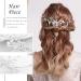 Bridal Jewelry | IYOU Silver Pearl Wedding Hair Vine & Floral Headband | Hair Accessories for Women & Girls - Buy Online on GoSupps.com