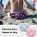 Luxja Reusable Swimming Diapers for Babies (0-3 Years) - Adjustable & Washable 2 Pack - Polar Bear & Rosa Flamingo Design - Buy Online on GoSupps.com