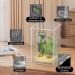 Optimized Giznzg Terrarium for Reptiles - Acrylic Feeding Box with Digital Thermometer & Hygrometer for Spider Snail Frog Lizard Turtle (25x15x15cm) - Best Reptile Breeding Habitat - Buy Online on GoSupps.com