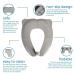Enovoe Toddler Potty Seat - Foldable Portable Toilet Training Seat for Boys and Girls - Non-Slip Kids Potty - Grey - Buy Online on GoSupps.com