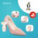 Buy Biped Health Heel Pads - Comfortable Self-Adhesive Cushions for Oversized Shoes - Anti-Slip Protectors (Beige/Black) - Prevent Blisters & Wounds - Buy Online on GoSupps.com