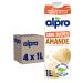 Alpro - Vegetable Drink - Unroasted Almond Milk Without Sugars - 1L - Pack of 4x1L