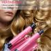 3 Barrel Hair Crimper Iron 0.78 Inch Ceramic Beach Hair Waver - LCD Display, Fast Heating Crimping Iron for Deep Waves - Valentines Gifts for Women - Buy Online on GoSupps.com