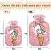 Buy Naanle Cute Ice Cream Unicorn Heat Bottle - 2L Transparent Hot Water Bottle for Bed Hand & Feet Warmer Pain Relief & Cold Therapy - International Shipping Available - Buy Online on GoSupps.com