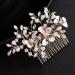 Kercisbeauty Bridal Wedding Light Champagne Hair Comb Headpiece Butterflies Crystal Hair Accessories for Women and Girls - Buy Online on GoSupps.com