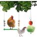 Buy Allazon 5-Piece Chicken Toys Set - Natural Wood Swing Vegetable Skewers & Xylophone - Perfect for Happy Chickens! - Buy Online on GoSupps.com