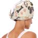 Dog Bones Footprint Hair Towel 2 Pack - Super Absorbent Quick Dry Hair Turbans for Women & Girls - Buy Online on GoSupps.com