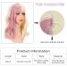 Faelbaty Short Blonde & Pink Wig - Curly Wavy Synthetic Bob for Women | Cosplay Costume Accessory - Buy Online on GoSupps.com