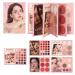 Makeup Palette | 5-Layer Book-Style Eye Cosmetic Kit - Full Face Makeup Palette For Women Girls Passionate Daily Routine Wedding Party Practical