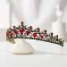 SweetV Red Crystal Princess Crown Tiara for Women - Perfect for Weddings, Proms, Birthdays, and More! - Buy Online on GoSupps.com