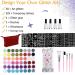 48 Colors Glitter Tattoos Kit - Waterproof Temporary Body/Nail Art with Stencils, Brushes, Glue - Body Glitter for Festival Party - Buy Online on GoSupps.com