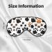 Animal Paw Prints Eye Mask | Unisex Soft Light-Blocking Sleeping Mask | Comfortable Black Travel Accessory - Buy Online on GoSupps.com