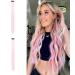 Clip-In Hair Extension Highlights Streaks (Pink)