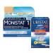 Monistat 1-Day Yeast Infection Treatment, Prefilled with Uristat Ultra UTI Relief Pak, Test for Urinary Tract Infection, Experience Urinary Pain Relief, 1 UTI Test Strip & 12 Pain Relief Tablets