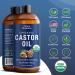 Nexon Botanics Organic Castor Oil for Hair Growth 8 fl oz | Cold Pressed Unrefined Castor Oil for Skin & Hair Care | Aceite De Ricino Organico - Buy Online on GoSupps.com